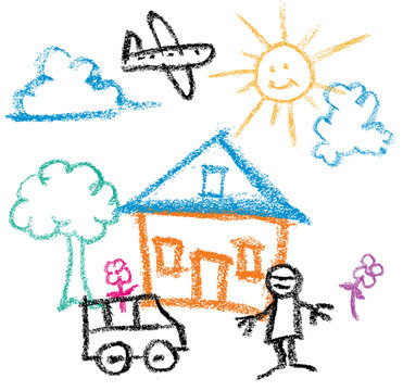 Fototapeta Kids Draw 3