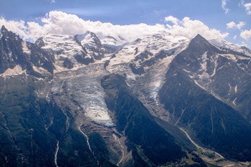 View to Mont Blanc and Glacier