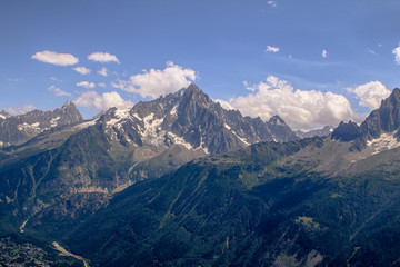 View to Mont Blanc and Glacier