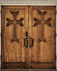 Wooden Church Doors