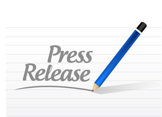 press release message sign illustration