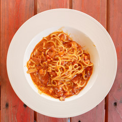 spaghetti shrimp