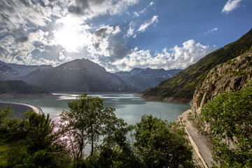 Obraz na płótnie Canvas Lac d'Emosson, Alps in Switzerland