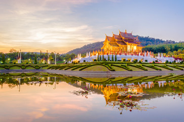 Royal Flora temple (ratchaphreuk)in Chiang Mai,Thailand