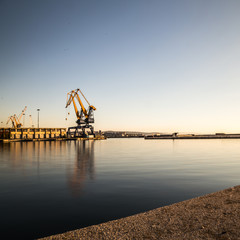 Cranes of the port of Trieste