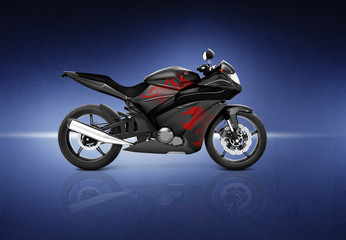 Fototapeta na wymiar Motorcycle Motorbike Bike Riding Rider Contemporary Concept