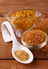 Composition of different kinds of mustard
