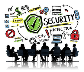 Ethnicity Business People Conference Discussion Security Concept