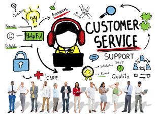 Customer Service Support Assistance Service Help Guide Concept