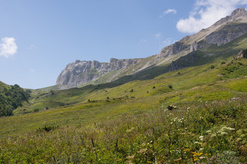 Majestic mountain landscapes of the Caucasian reserve