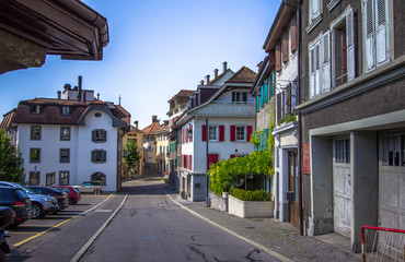 Old city of Montreux  , Switzerland
