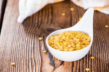 Portion of Yellow Lentils