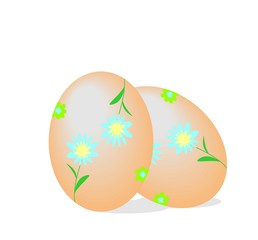 Realistic illustration easter egg's