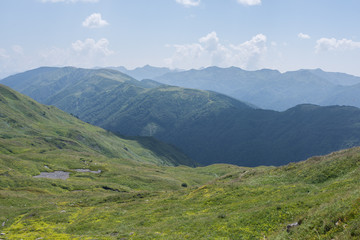 Majestic mountain landscapes of the Caucasian reserve