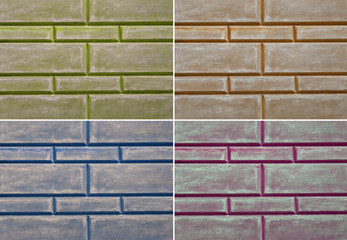 Weathered old stucco wall, close up background, texture