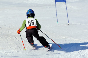 Kleiner Skirennläufer