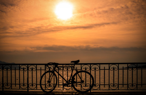 Sunset On Lake Geneva