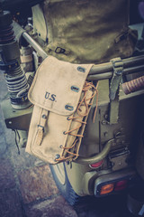 Détails jeep militaire US Army