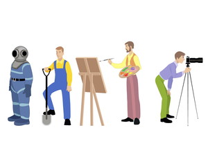 Four professions set