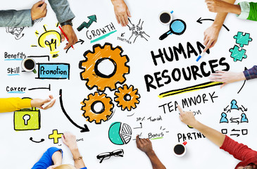 Human Resources Employment Job Teamwork Office Meeting Concept
