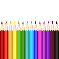 Сolored pencils, vector illustration