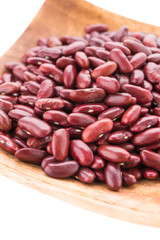 Red beans kidney isolated on white background