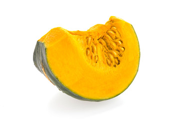Pumpkin slice isolated on white background
