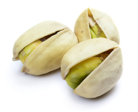 Three pistachio nuts