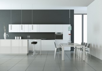 moderne Küche Interieur Design