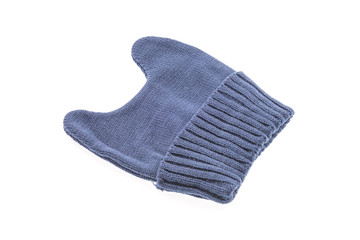 Knitted hat isolated on white