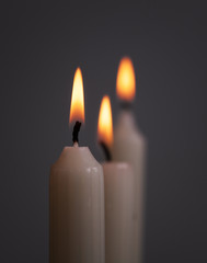 burning candles