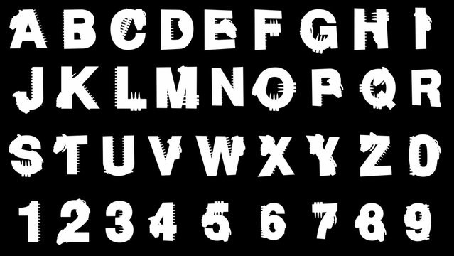 loop alpha matted military alphabet set