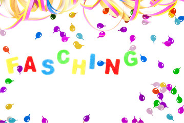 Fasching, bunter Hintergrund