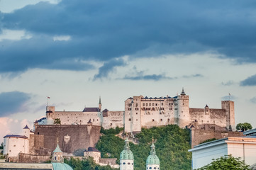 Fototapeta premium Hohensalzburg Castle (Festung Hohensalzburg) at Salzburg, Austri