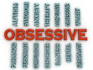 3d imagen Obsessive (OCD or Obsessive Compulsive Disorder)  issu