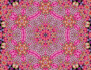 Love flowers mandala