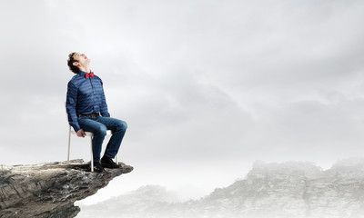 Man on top