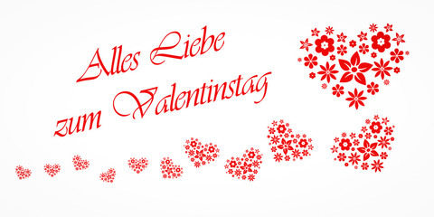 Naklejka na ściany i meble Valentinstag / Happy Valentine