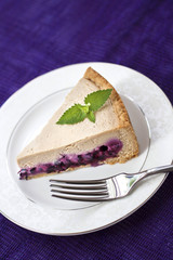 Coffee cake with blueberries