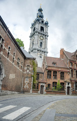 Obraz premium Belfry of Mons in Belgium.