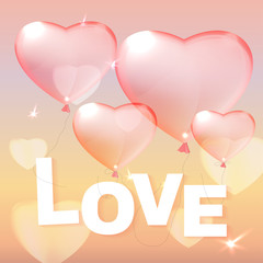 08 Hearts balloons and letters