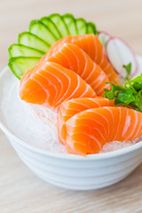 Salmon sashimi