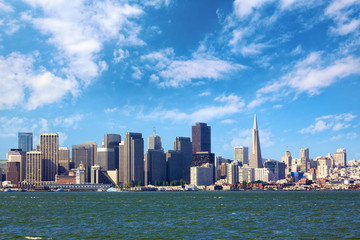 San Francisco skyline, California, US - obrazy, fototapety, plakaty