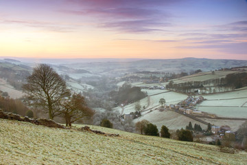 Frosty Yorkshire Winter Landscape