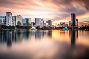 Fototapeta na wymiar Orlando, Florida Skyline