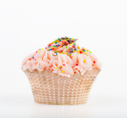Beautiful pink cupcake 