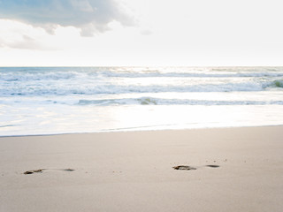 Footprints in the sand