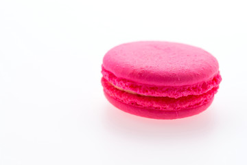 Macaroons isolated on white