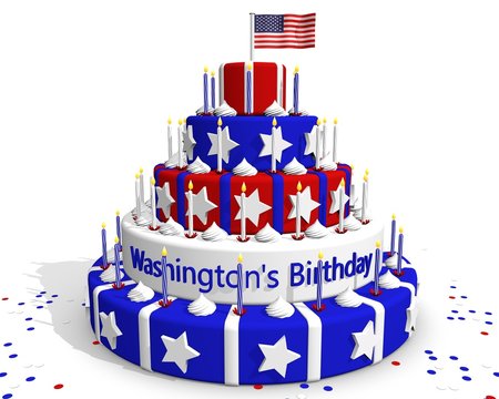 Taart amerika - Washington's birthday