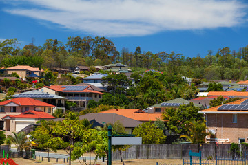 Solar panels on homes